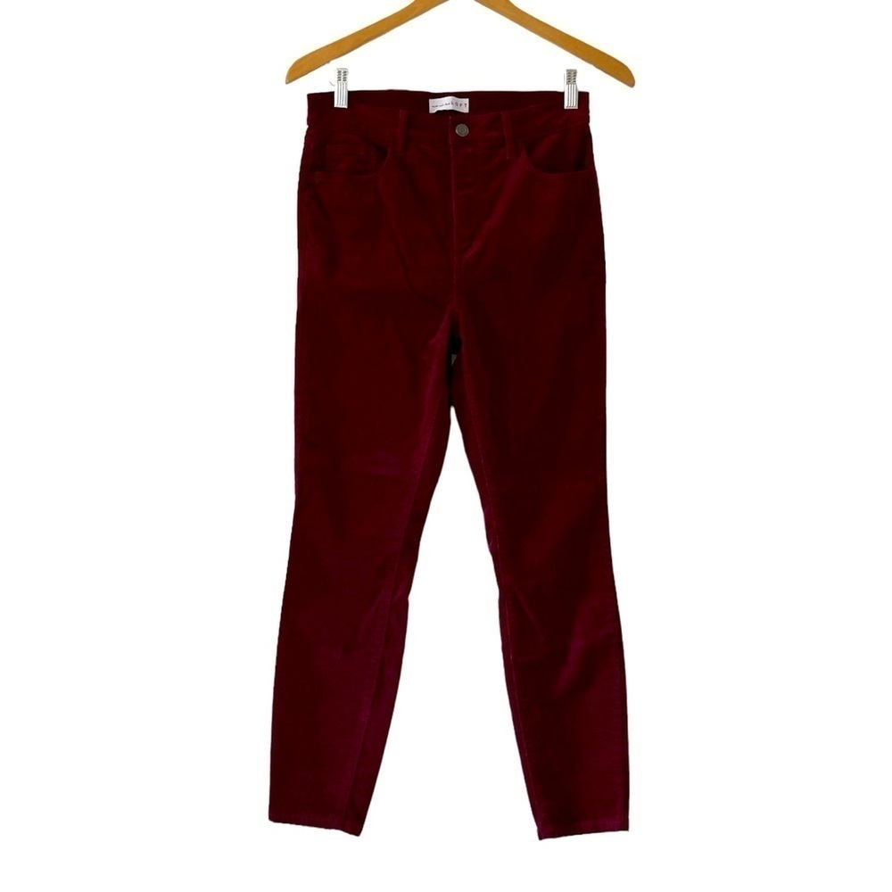 LOFT 4 Purple pants ankle corduroy